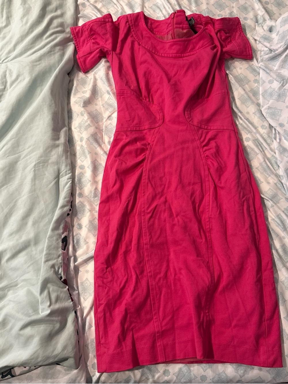 Etcetera Fuchsia Midi Sheath Dress